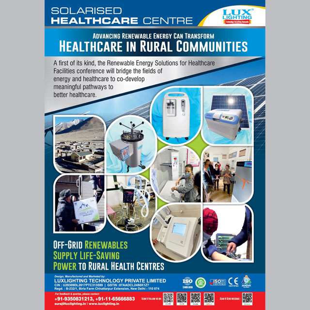 ADVANCING RENEWABLE ENERGY CAN TRANSFORM, HEALTHCARE IN RURAL COMMUNITIES