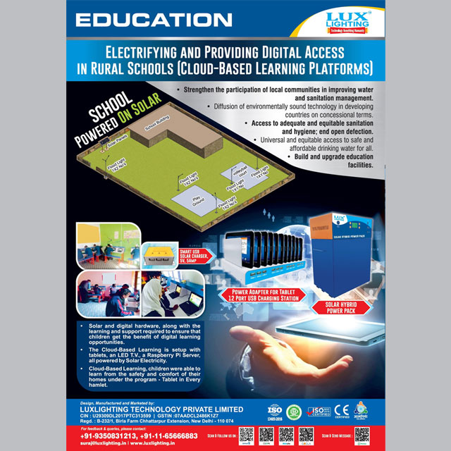 ELECTRIFYING AND PROVIDING DIGITAL ACCESS IN RURAL SCHOOLS (CLOUD-BASED LEARNING PLATFORMS]